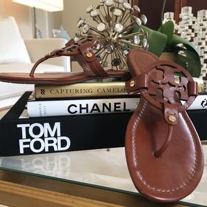 Tory Burch Miller Sandal Vintage Vachetta Size 8